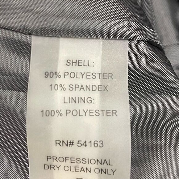 Calvin Klein Deep Charcoal Gray Suede Lined Midi Pencil Skirt (Size: 8) - Picture 7 of 11